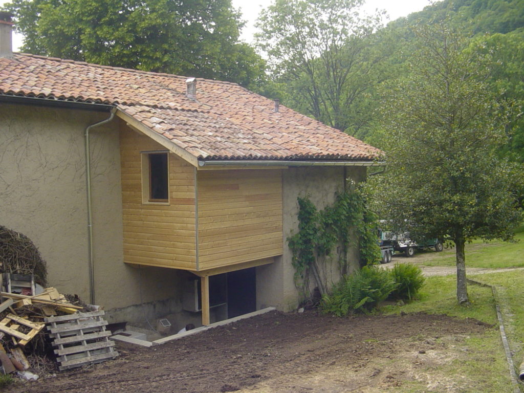 Extention sur poteau bois